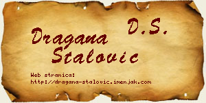 Dragana Stalović vizit kartica